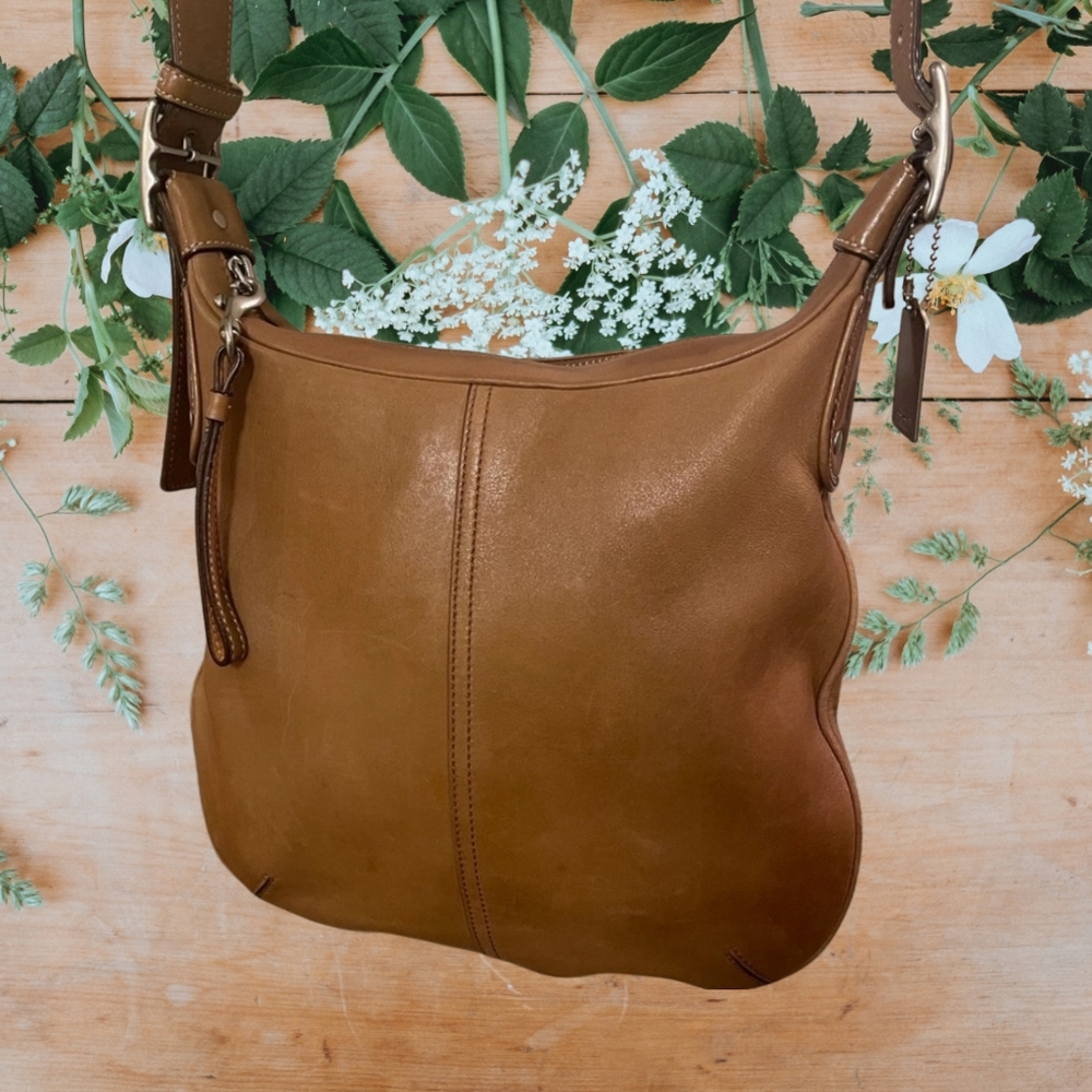 Coach Tan leather crossbody/shoulder bag - Picture 3 of 8